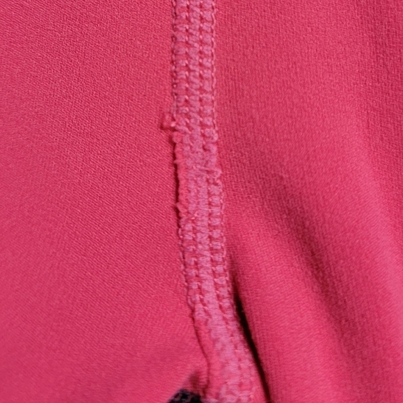 ATHLETA Salutation Color Block Capris Leggings Pink Blue Size Medium - Picture 5 of 6